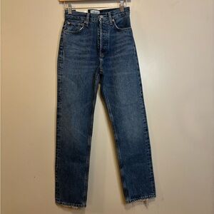 NWT Agolde 90’s Pinch Waist High Rise Straight Jeans